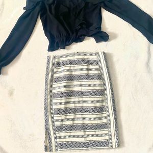 Aztec print skirt